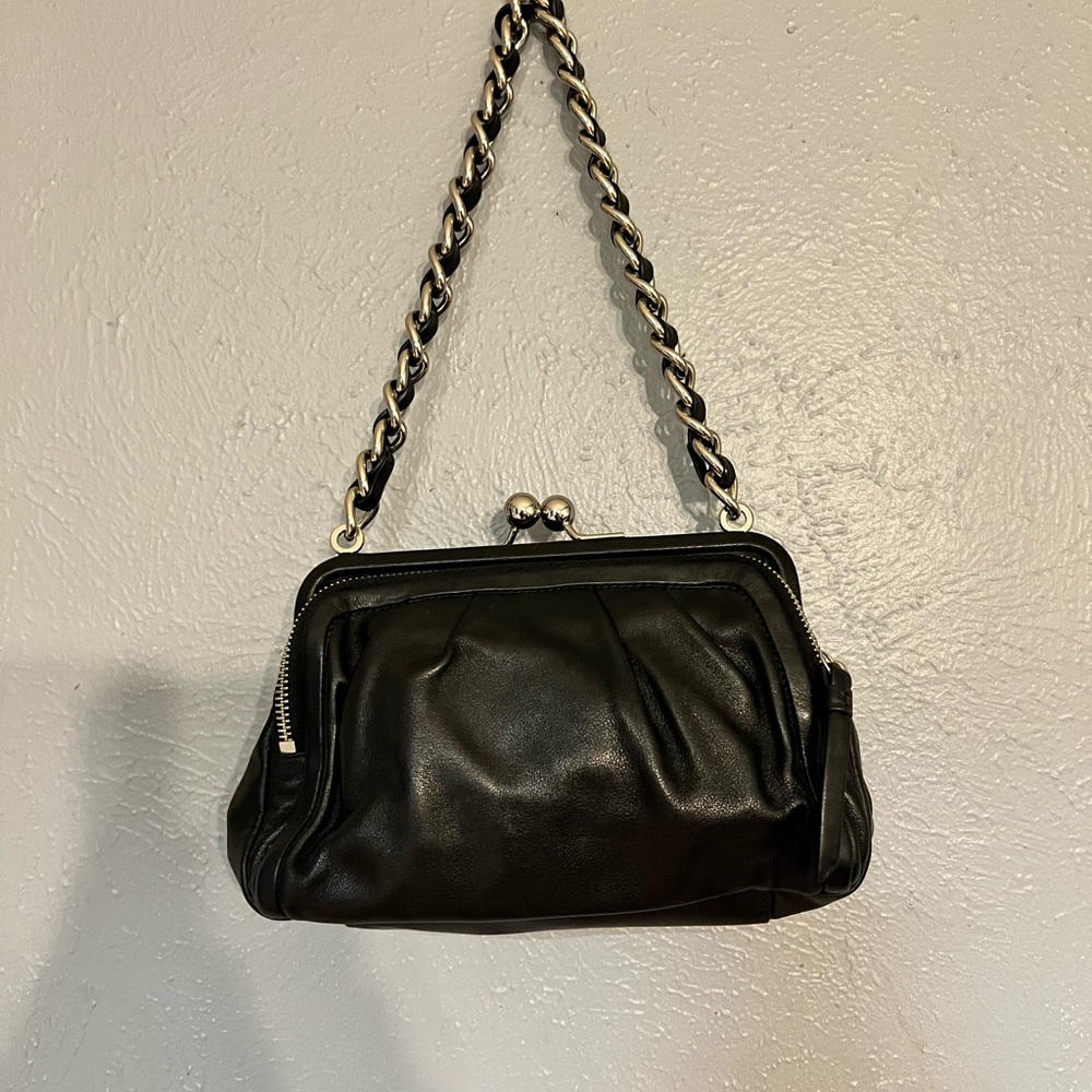 Elegant Black Leather Women's Bag